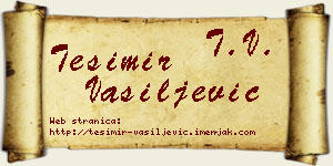 Tešimir Vasiljević vizit kartica
